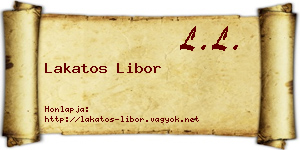 Lakatos Libor névjegykártya