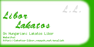 libor lakatos business card